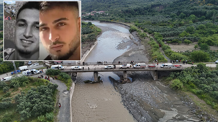 Hatay’da köprü çöktü: 2 genç kayboldu!