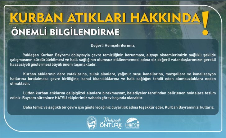 Hatsu’dan Kurban Bayramı Öncesi Kritik Uyarı