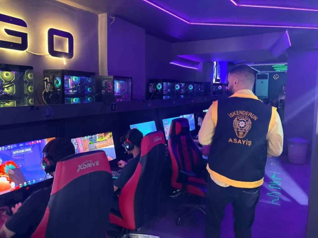 İskenderun’da İnternet Kafe ve Oyun Salonları Denetlendi
