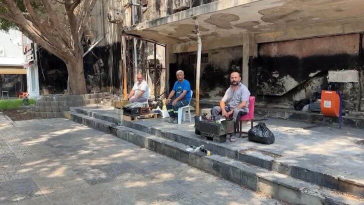 İşyeri Yanan Ayakkabı Boyacıları Yardım Bekliyor