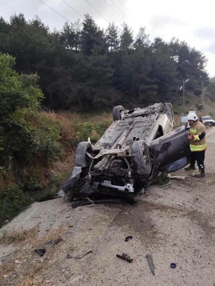 Belen’de Trafik Kazası: Sürücü Yaralandı