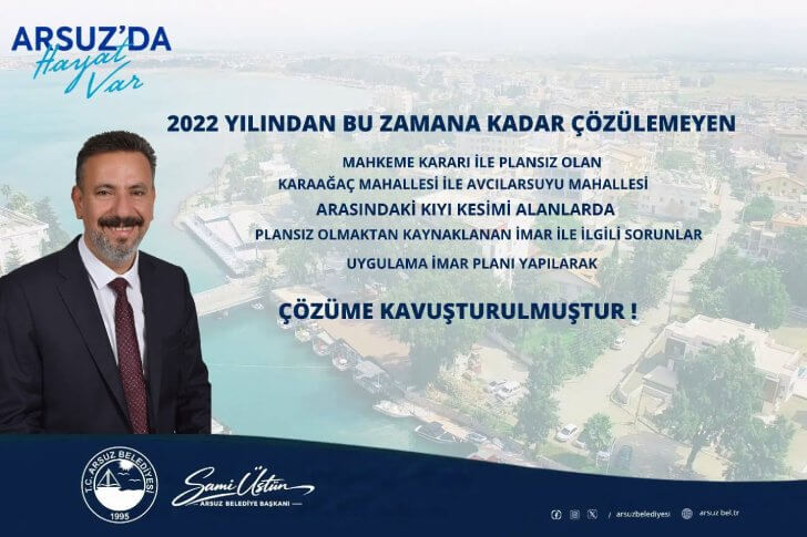 Arsuz’da Yıllardır Bekleyen Bir Sorun Daha Çözüme Kavuştu!