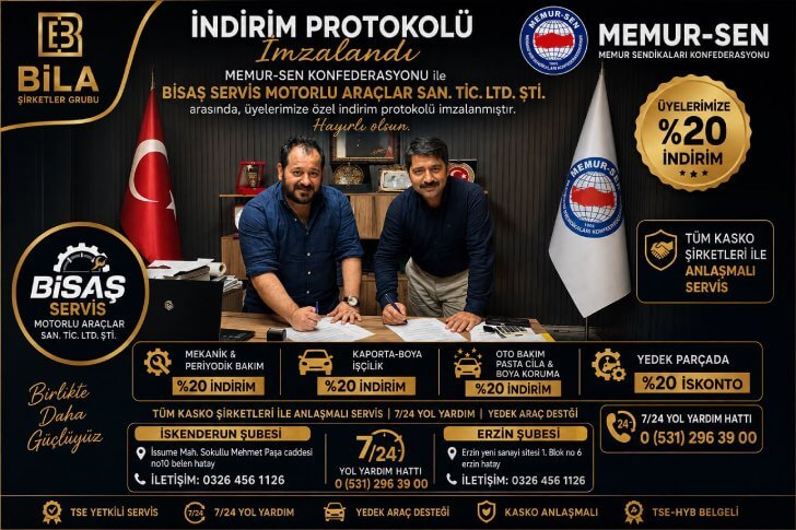 MEMUR-SEN ÜYELERİNE BİSAŞ’TAN ÖZEL %20 İNDİRİM AVANTAJI