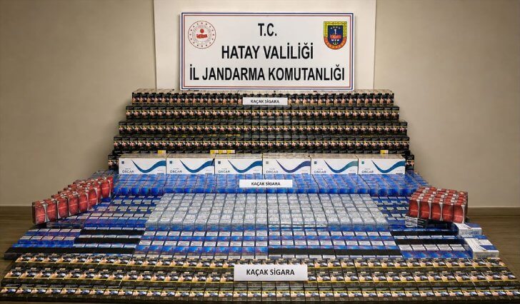 5 Bin 347 Paket Kaçak Sigara Ele Geçirildi
