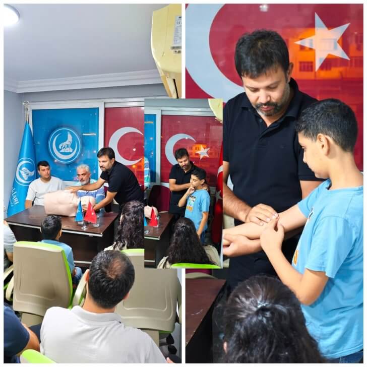 İskenderun Ülkü Ocakları Başkanlığından ilk Yardım